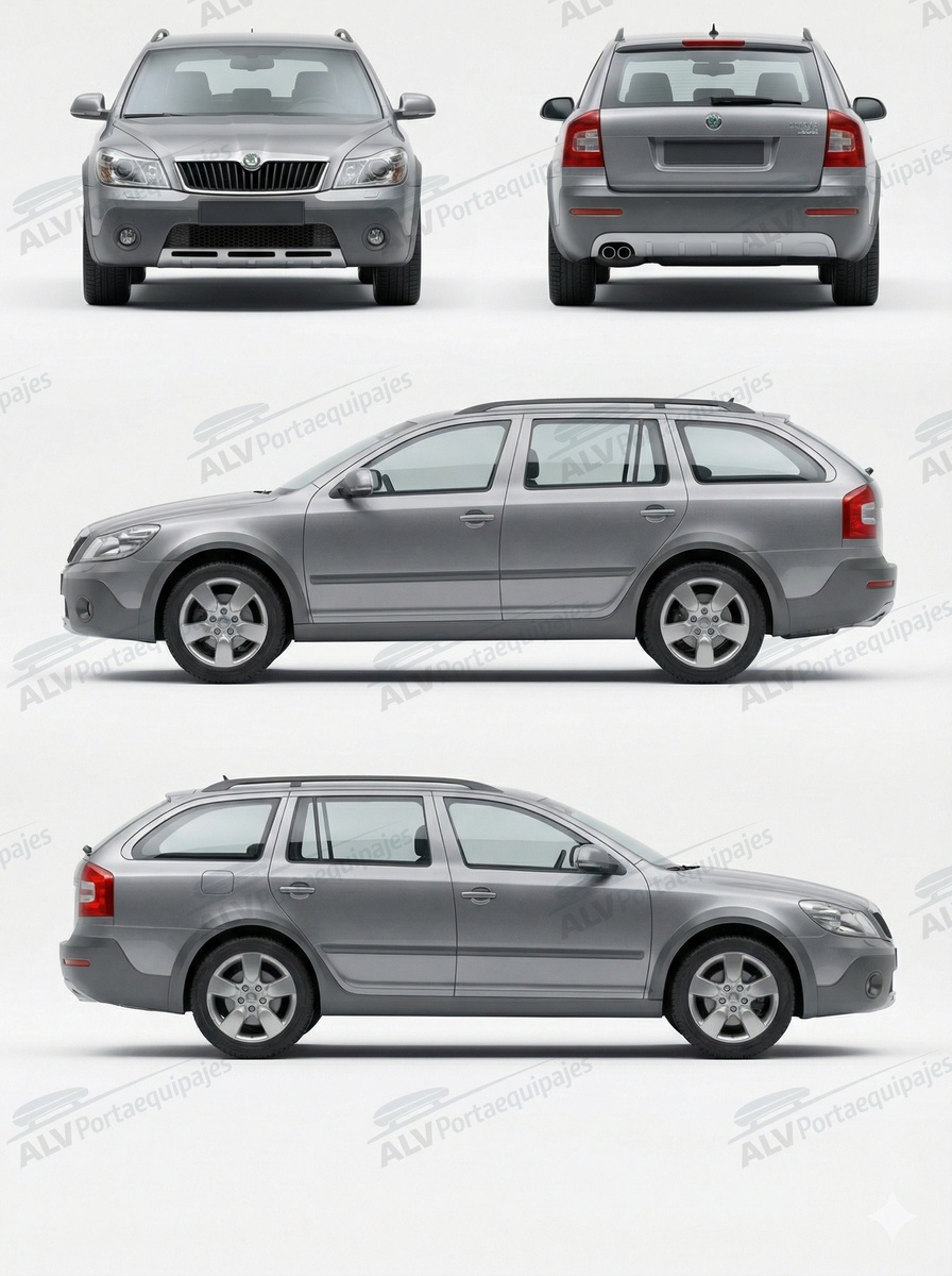 Skoda Octavia Scout (II/1Z - railing) (2007-->2012)