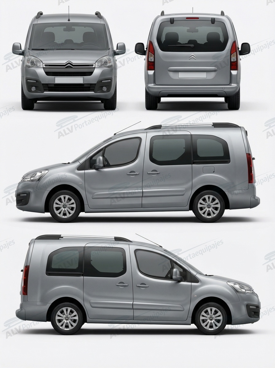 Citro&euml;n Berlingo  (II/B9 - railing sin techo de vidrio) (2008-->2018)
