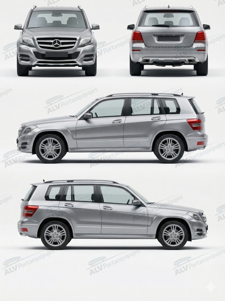 Mercedes Clase GLK 5p (X204 - railing) (2008-->2015)