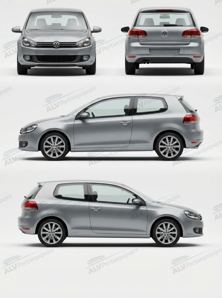 Volkswagen Golf 3p (VI - techo normal) (2008-->2012)