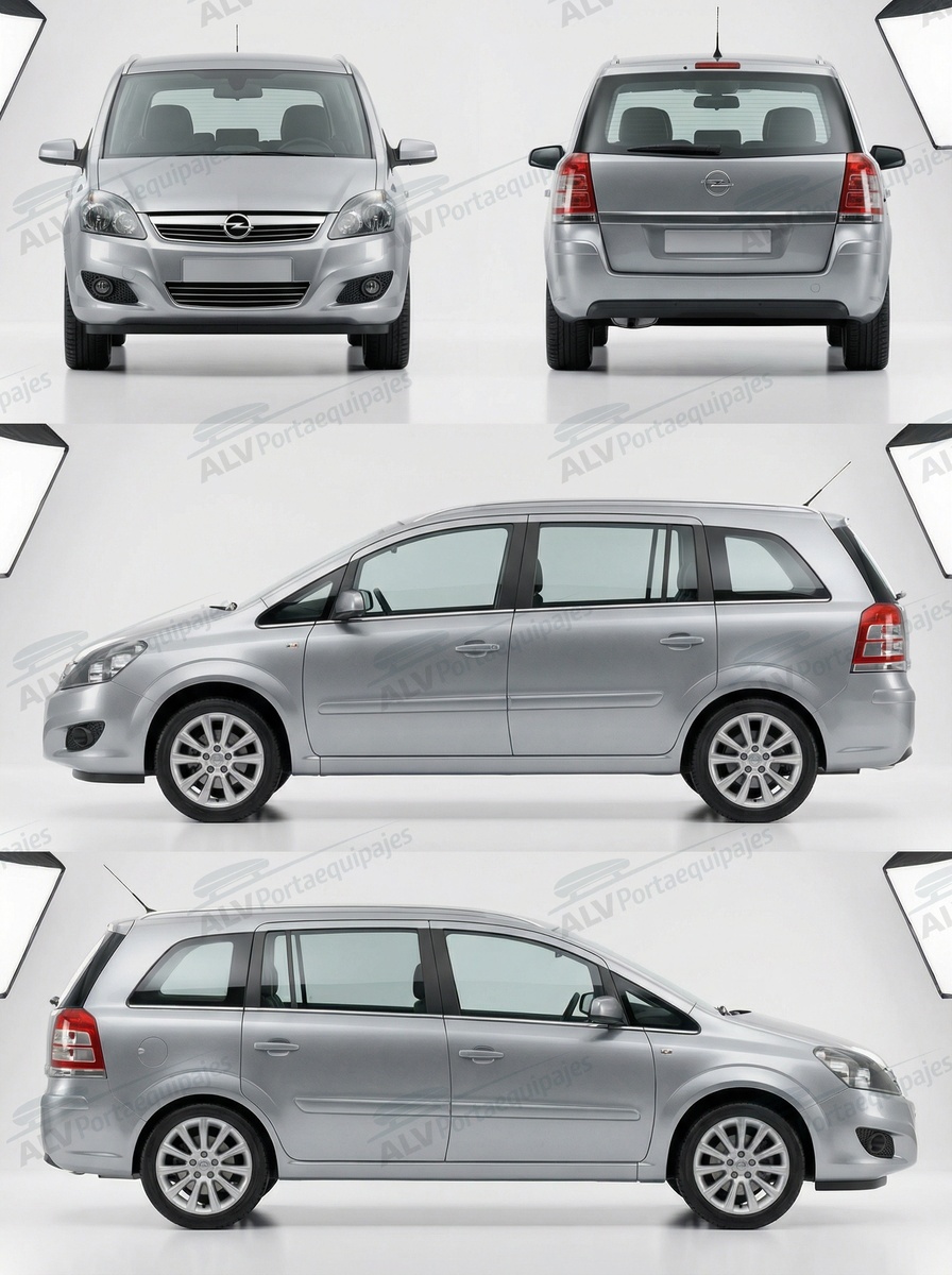 Opel / Vauxhall Zafira 5p MPV (B - fixpoint) (2005-->2012)