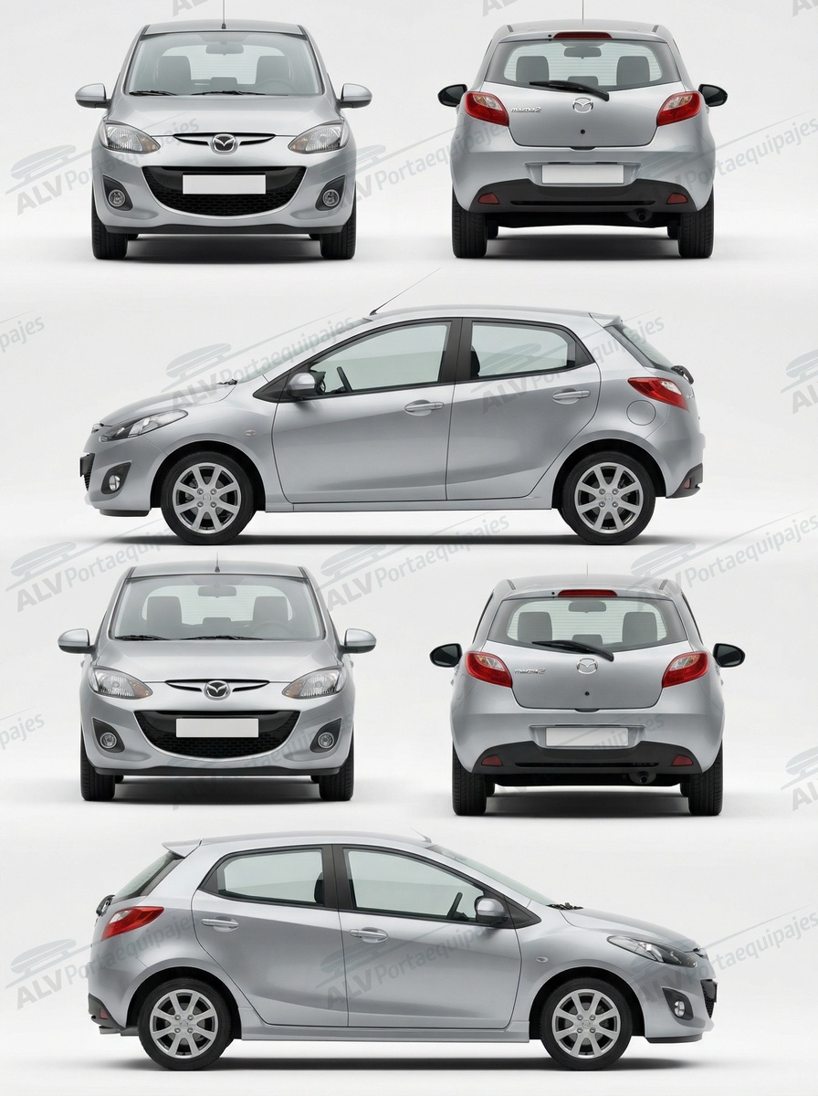 Mazda 2 5p (III/DE - techo normal) (2007-->2014)