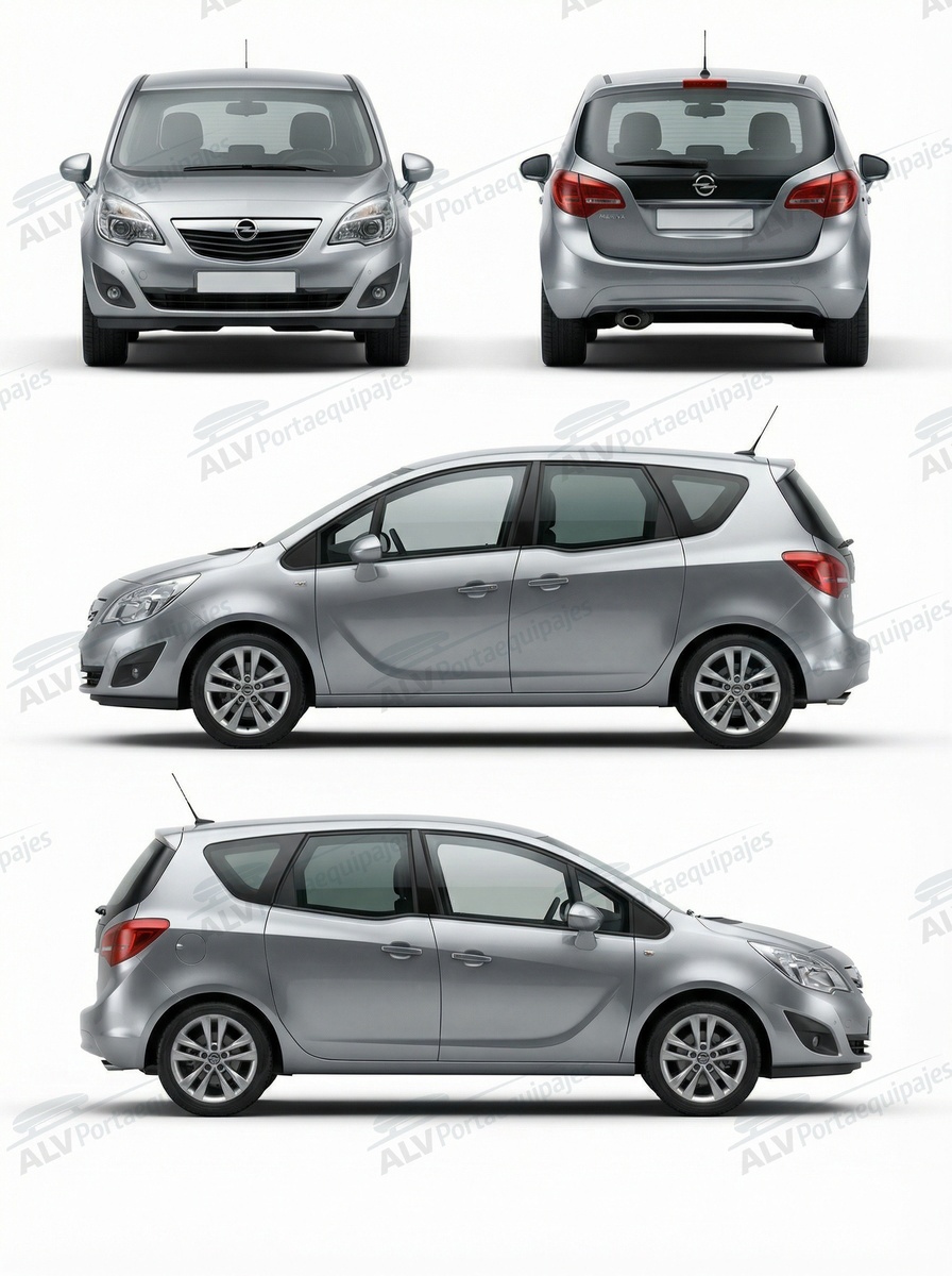 Opel / Vauxhall Meriva 5p MPV (B - fixpoint) (2010-->2014)