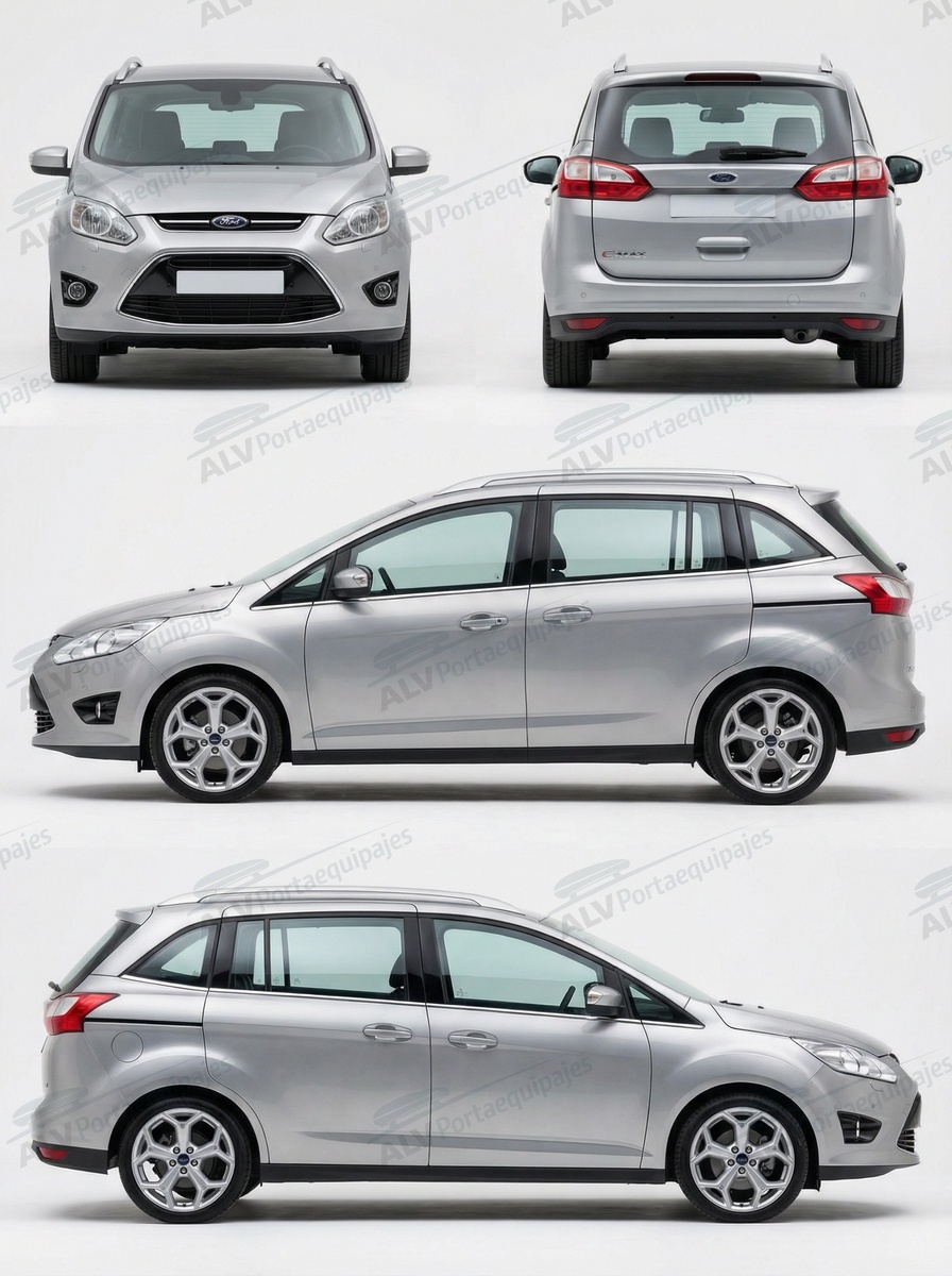 Ford Grand C-Max 5p (II/C344 - railing) (2010-->2015)