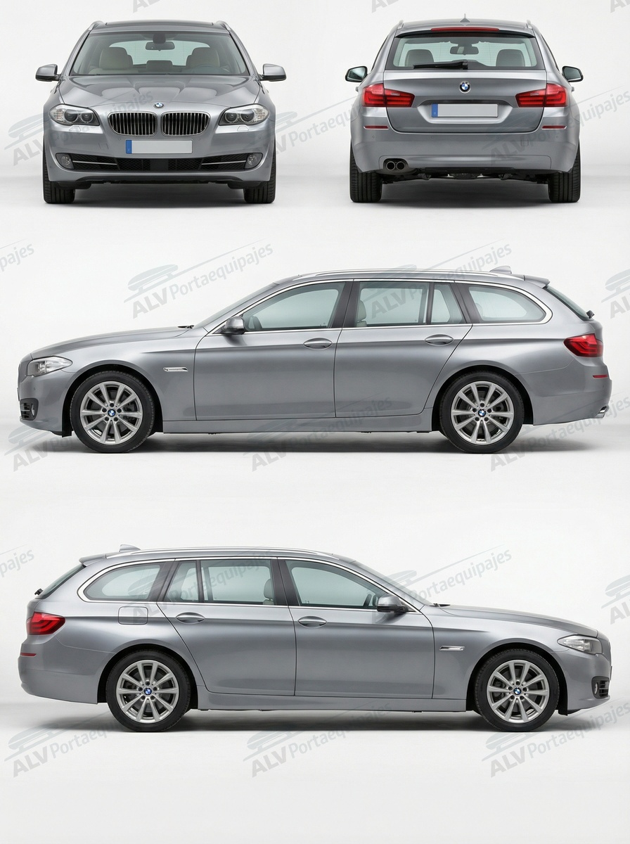 BMW Serie 5 Touring (F11 - railing integrado) (2010-->2017)