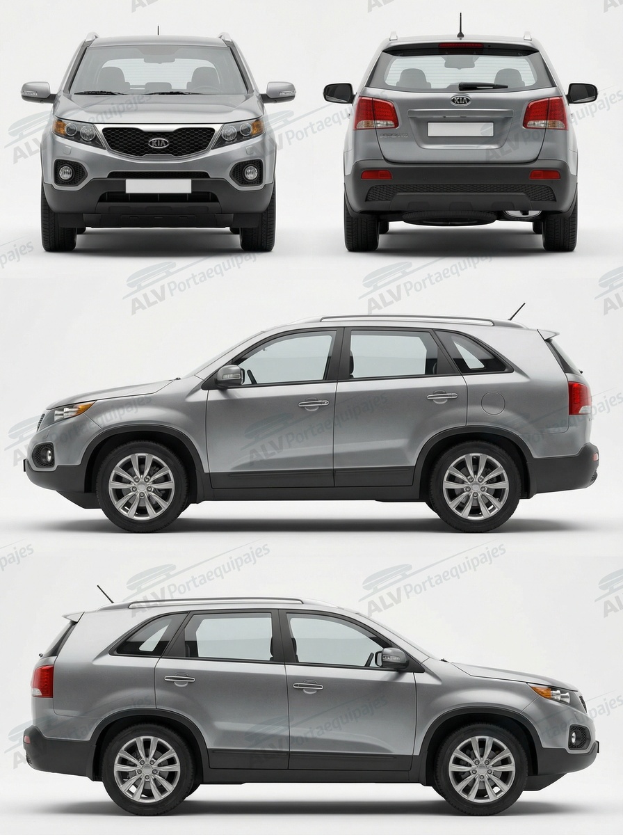 Kia Sorento 5p (II/XM - railing) (2010-->2015)
