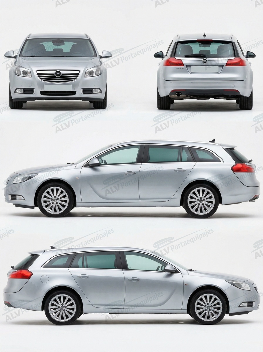 Opel / Vauxhall Insignia Sports Tourer (A - railing integrado) (2009-->2013)