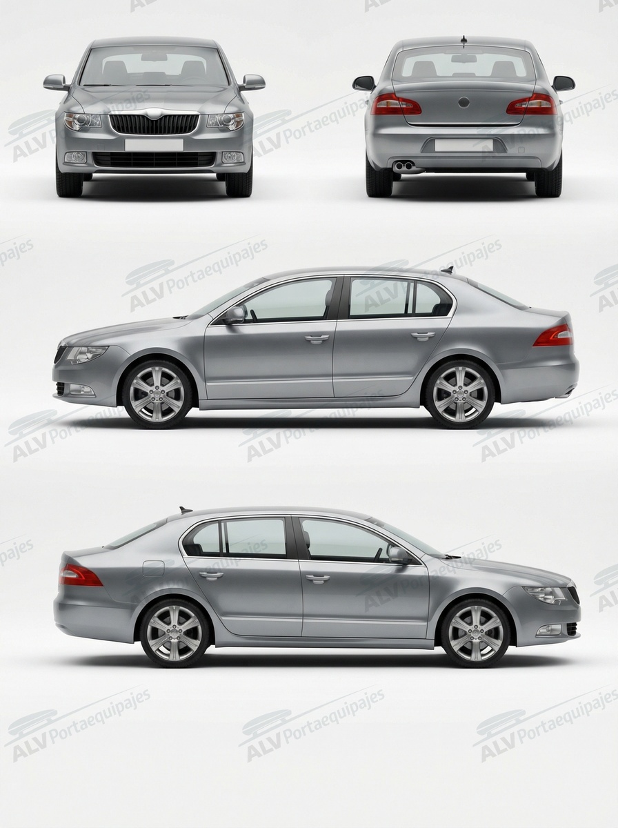 Skoda Superb sed&aacute;n 4p (II/B6(3T) - techo normal) (2008-->2013)