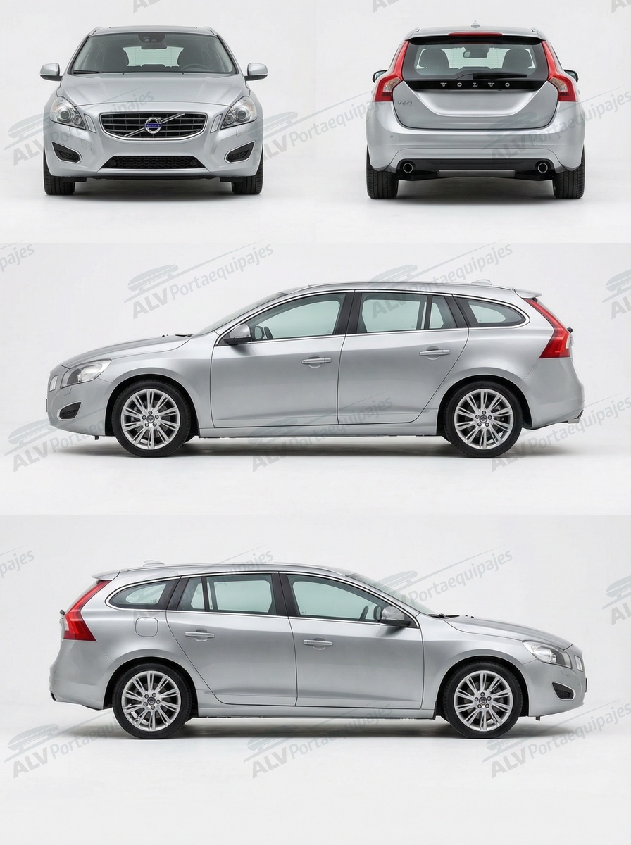 Volvo V60 Familiar (railing integrado) (2010-->2018)