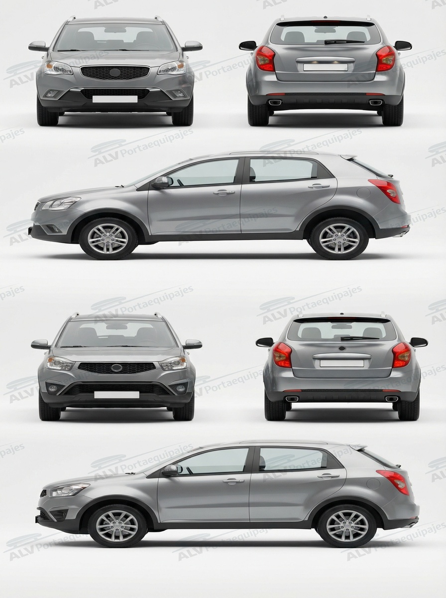 Ssangyong Korando 5p (III/C200 - railing) (2010-->2019)