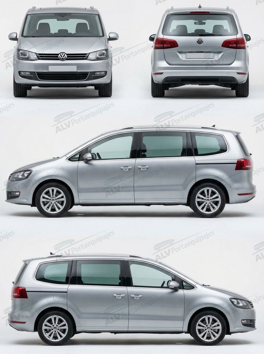 Volkswagen Sharan 5p MPV (II/7N - railing) (2010-->2015)