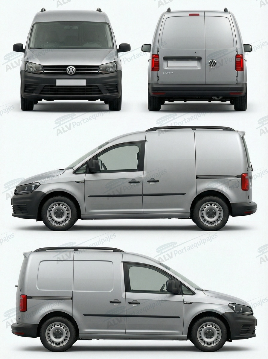 Volkswagen Caddy  (III.2 - railing) (2011-->2015)
