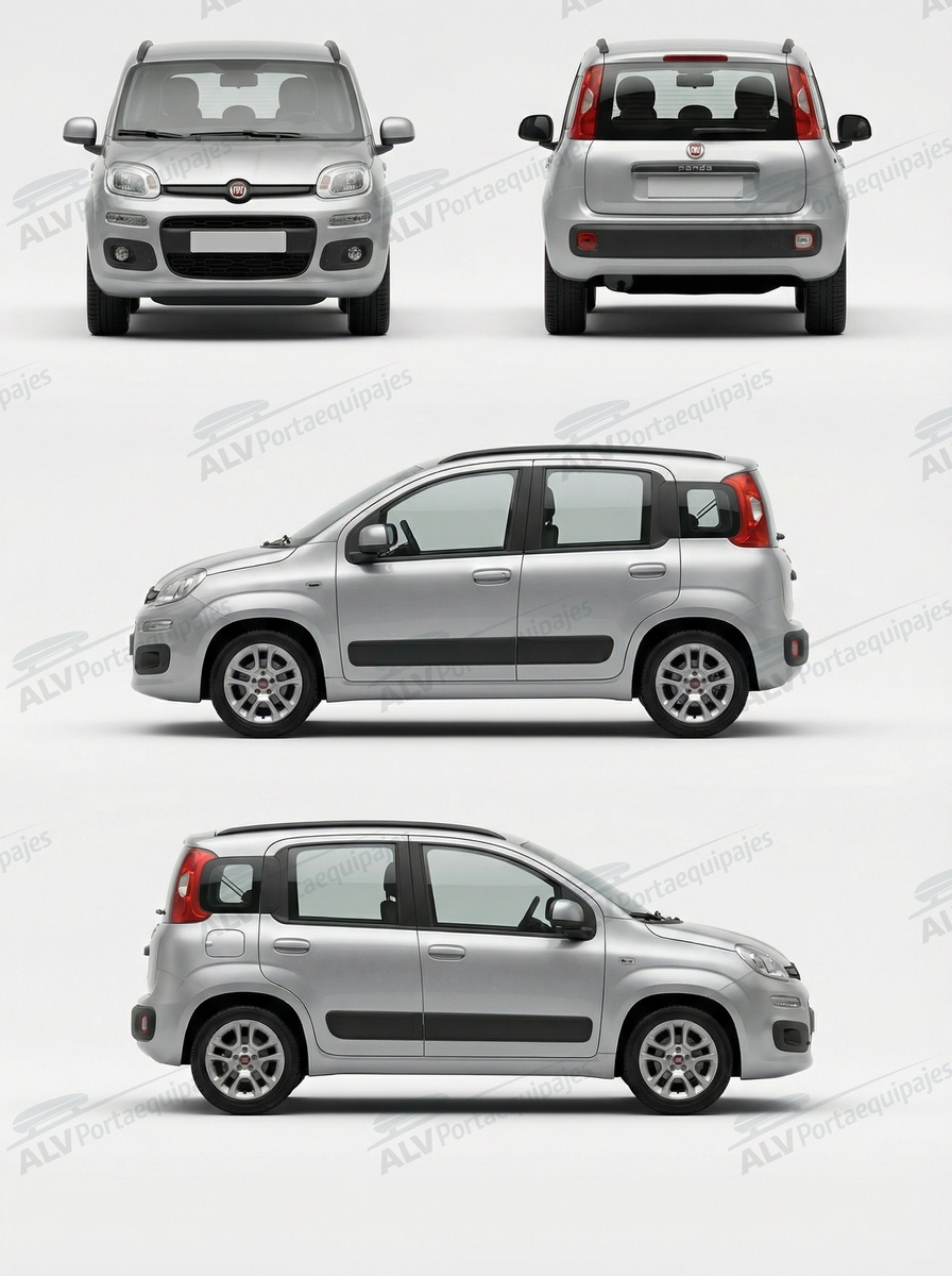 Fiat Panda 5p (III/319 - railing integrado) (2012-->)