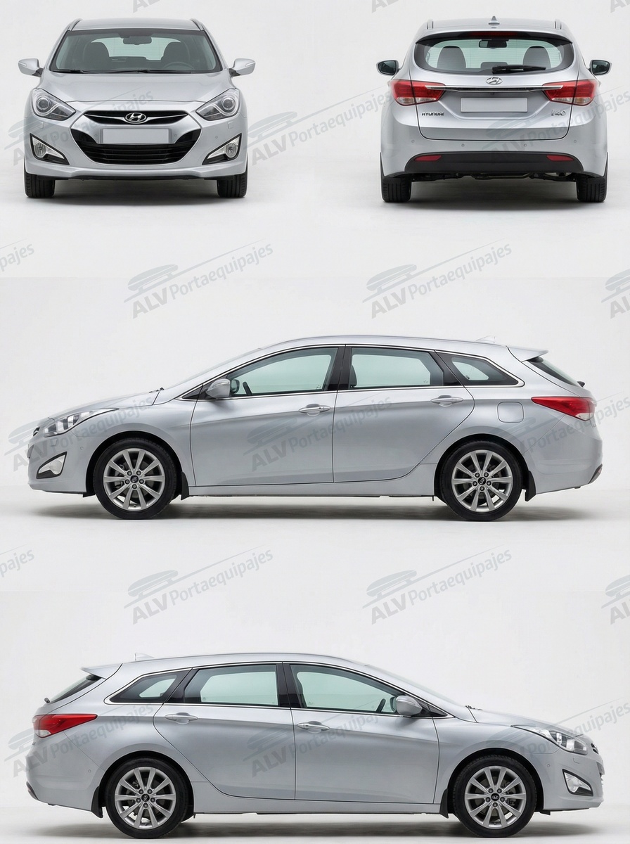Hyundai i40 CW/Cross Wagon (railing integrado) (2011-->2019)