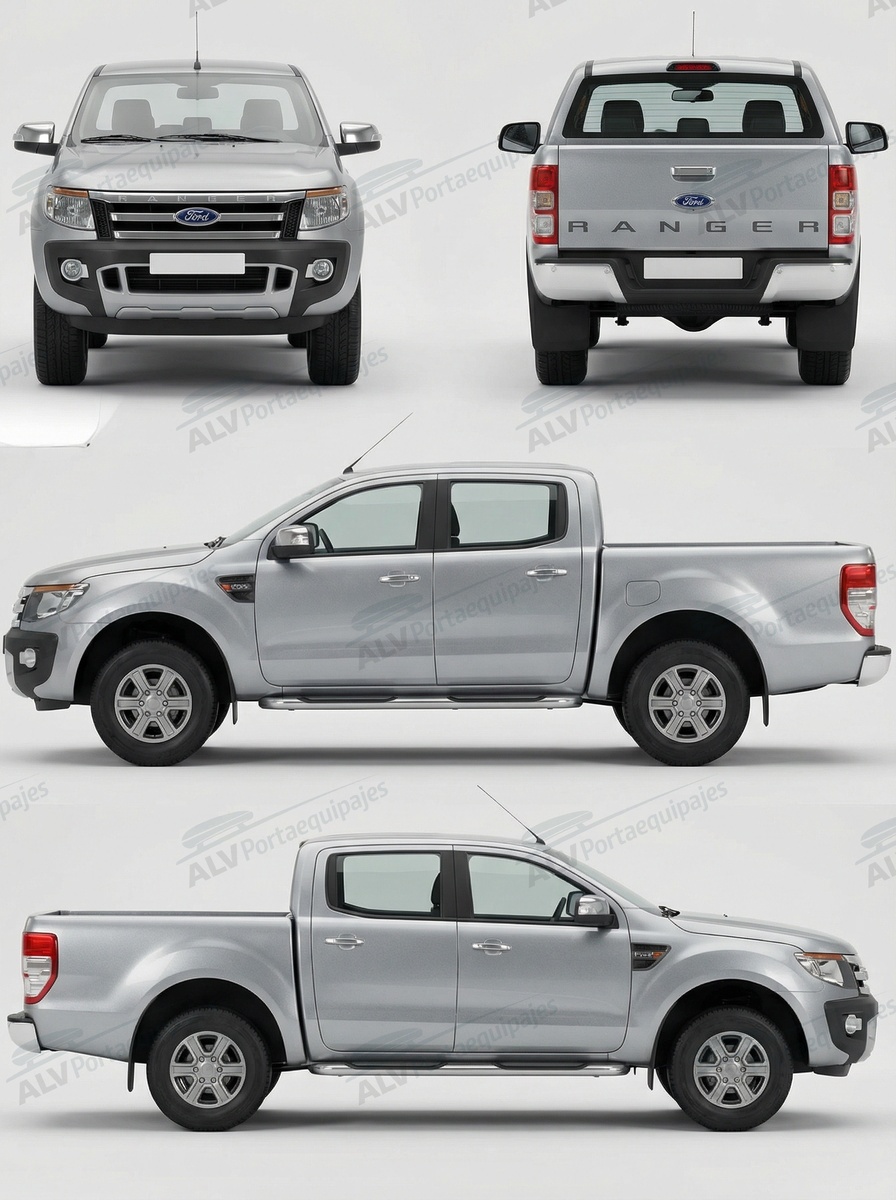 Ford Ranger cabina doble (T6/P375 - techo normal) (2011-->2019)