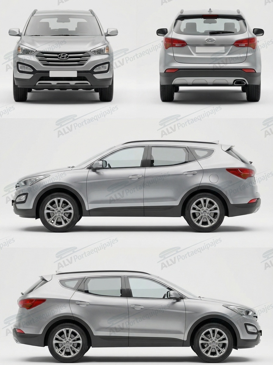 Hyundai Santa Fe 5p (III/DM - railing integrado) (2013-->2018)