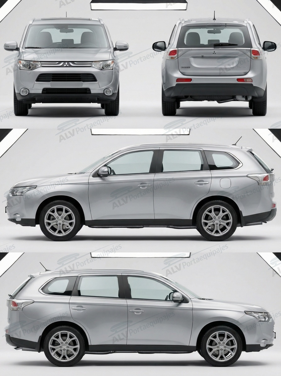 Mitsubishi Outlander 5p (III - railing integrado) (2013-->2022)