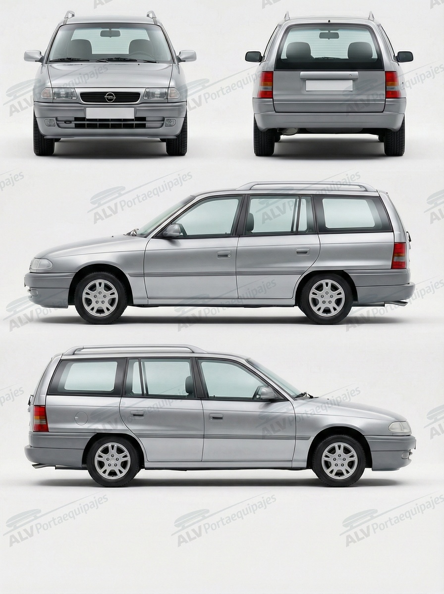 Opel / Vauxhall Astra Caravan (F - railing) (1992-->1997)