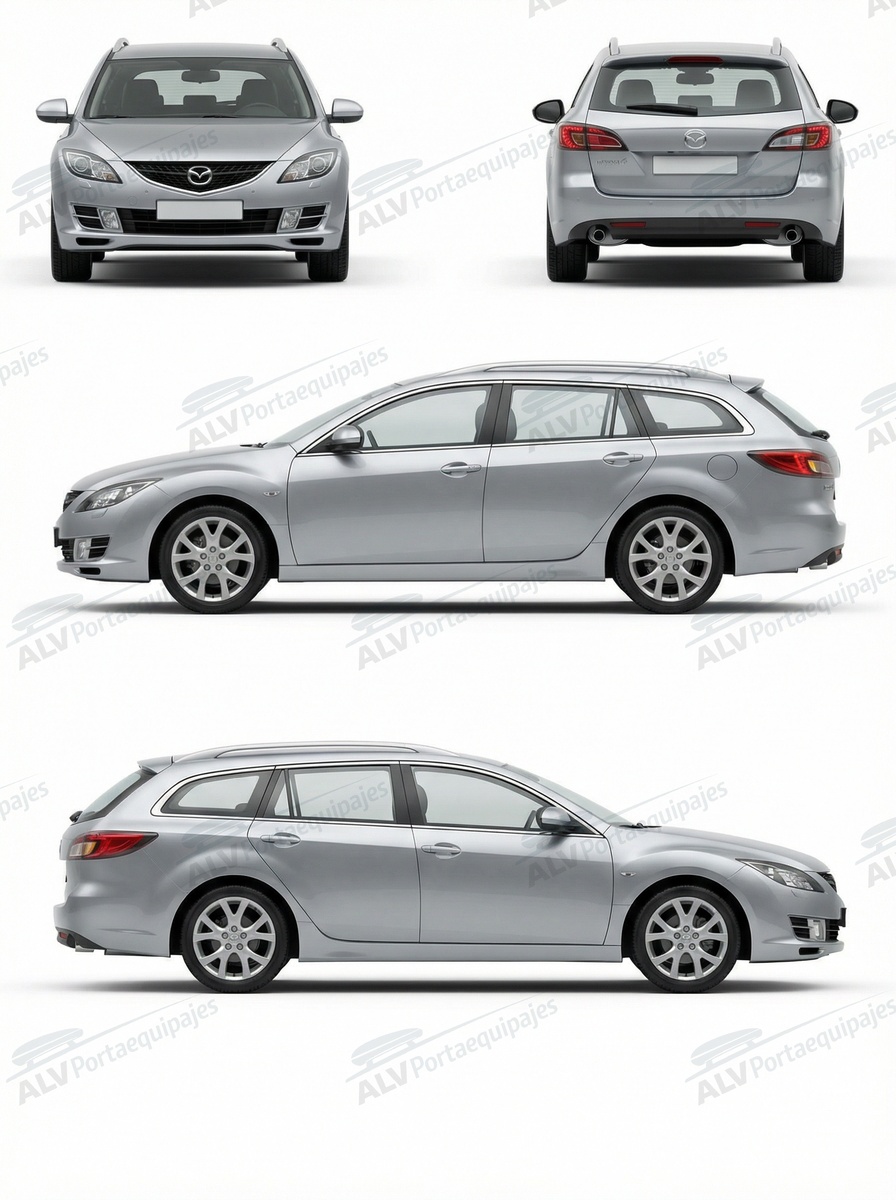 Mazda 6 Wagon (II/GH - railing) (2008-->2013)