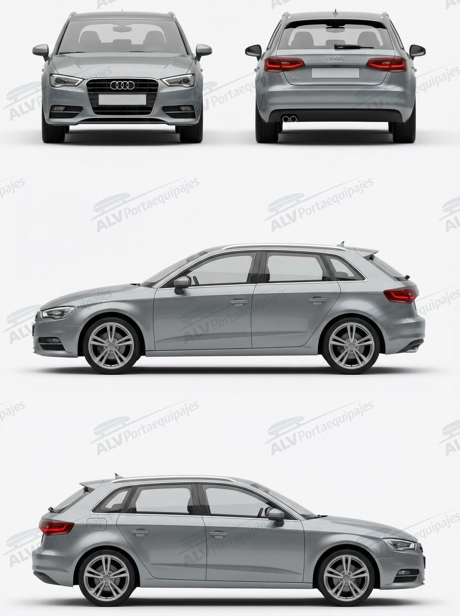 Audi A3 5p Sportback (8V - railing integrado) (2013-->2020)