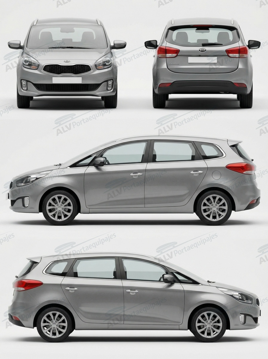 Kia Carens 5p MPV (III/RP - railing integrado) (2013-->2016)