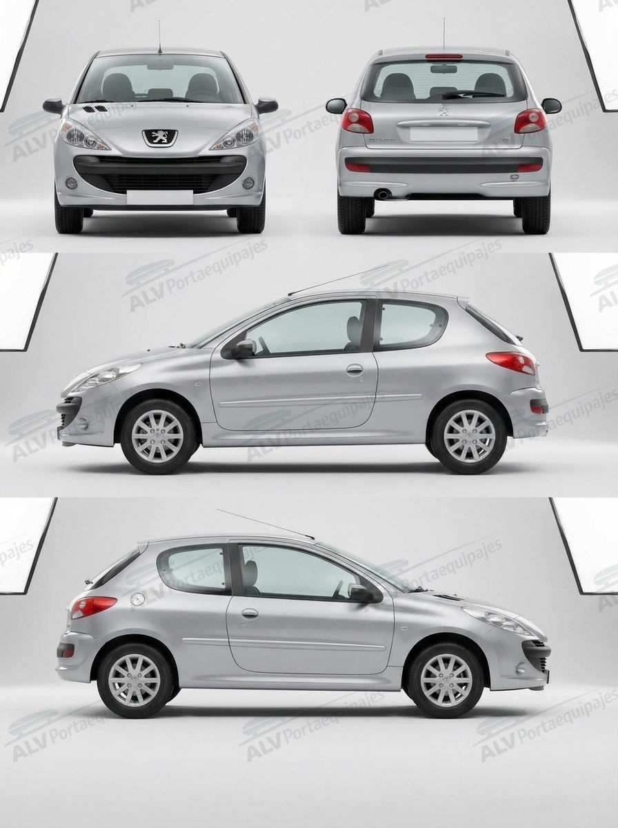 Peugeot 206 + 3p (techo normal) (2009-->2012)