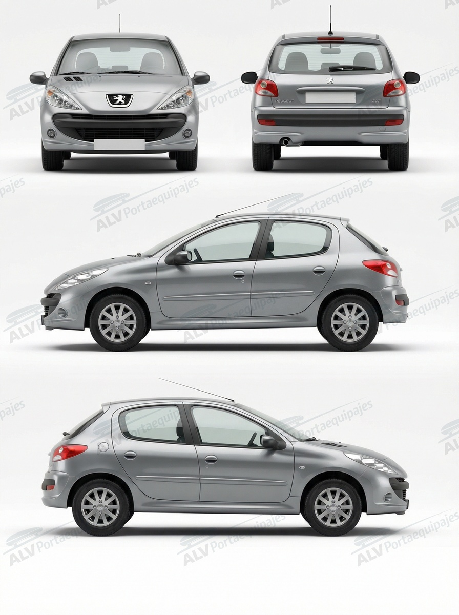 Peugeot 206 + 5p (techo normal) (2009-->2012)