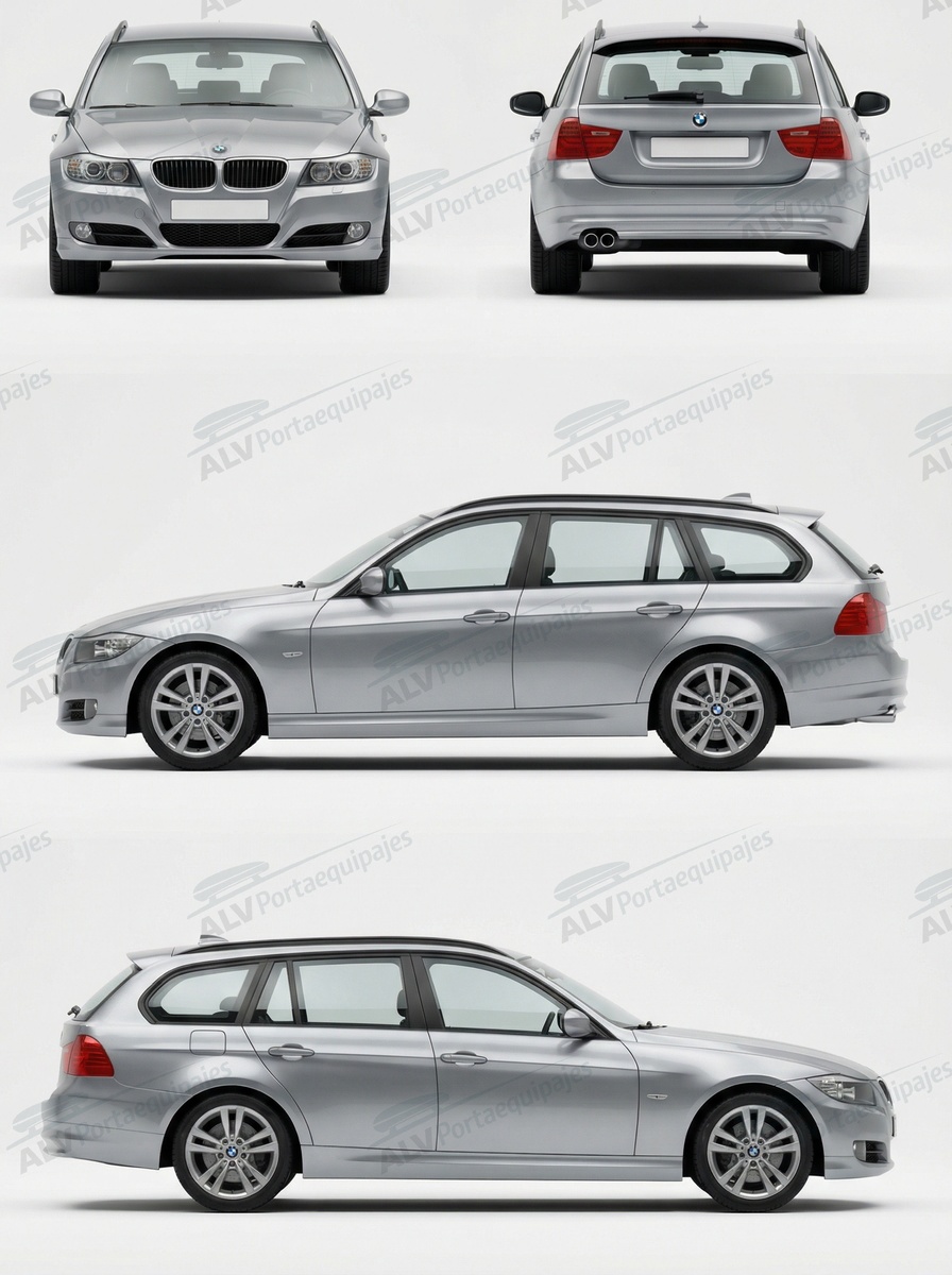 BMW Serie 3 Touring (E91 - railing integrado) (2010-->2012)