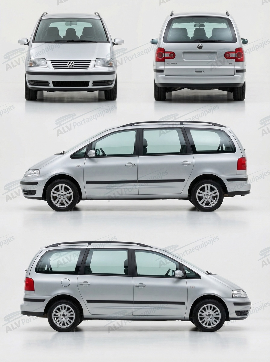Volkswagen Sharan 5p MPV (I.2/7M - railing) (2001-->2010)
