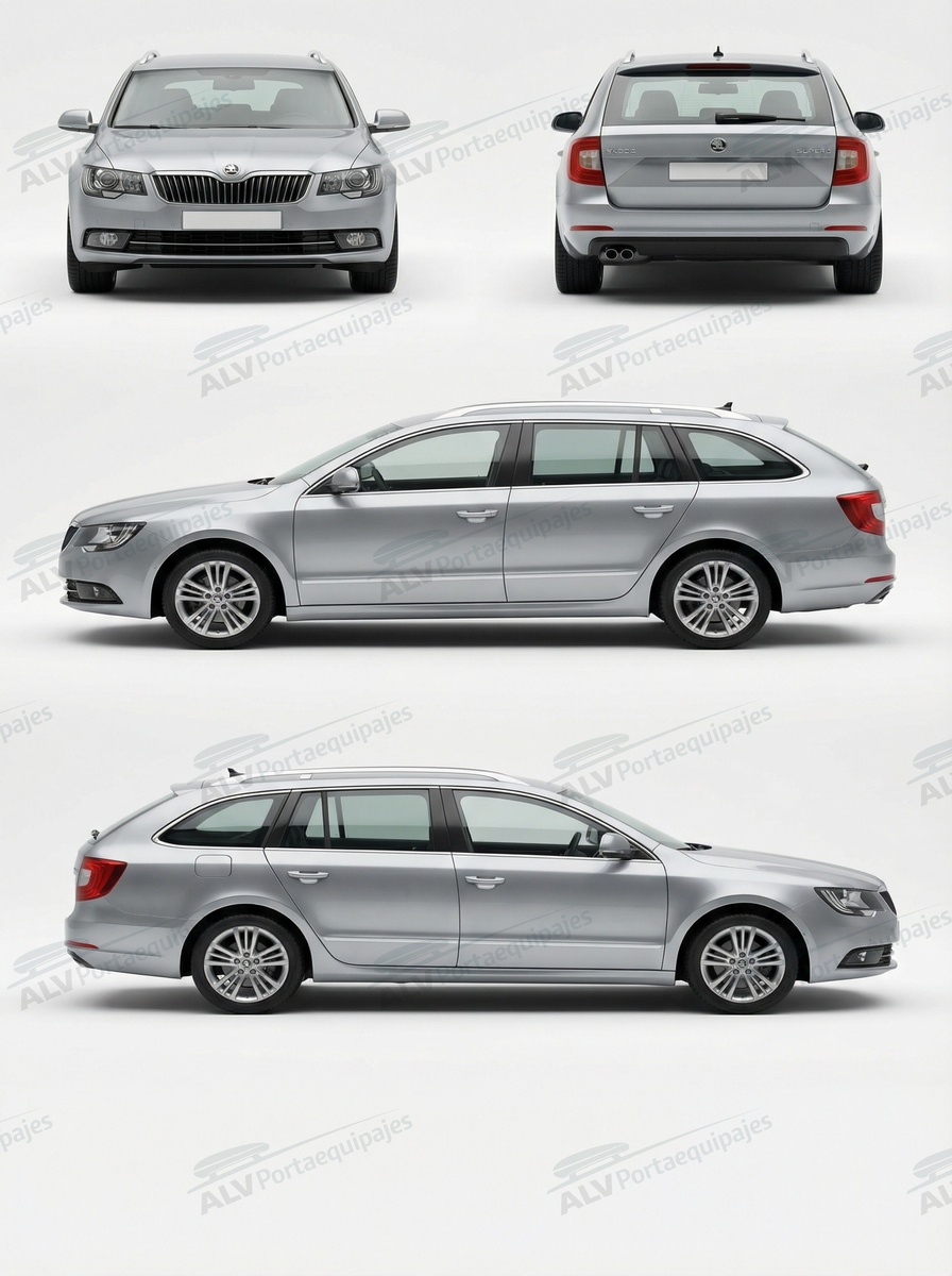 Skoda Superb Combi (II.2/B6(3T) - railing) (2013-->2015)