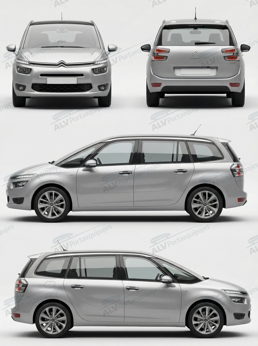 Citro&euml;n C4 Grand Picasso (II - railing integrado) (2013-->)