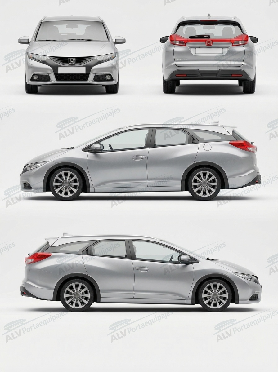 Honda Civic Tourer (IX - railing integrado) (2014-->2017)