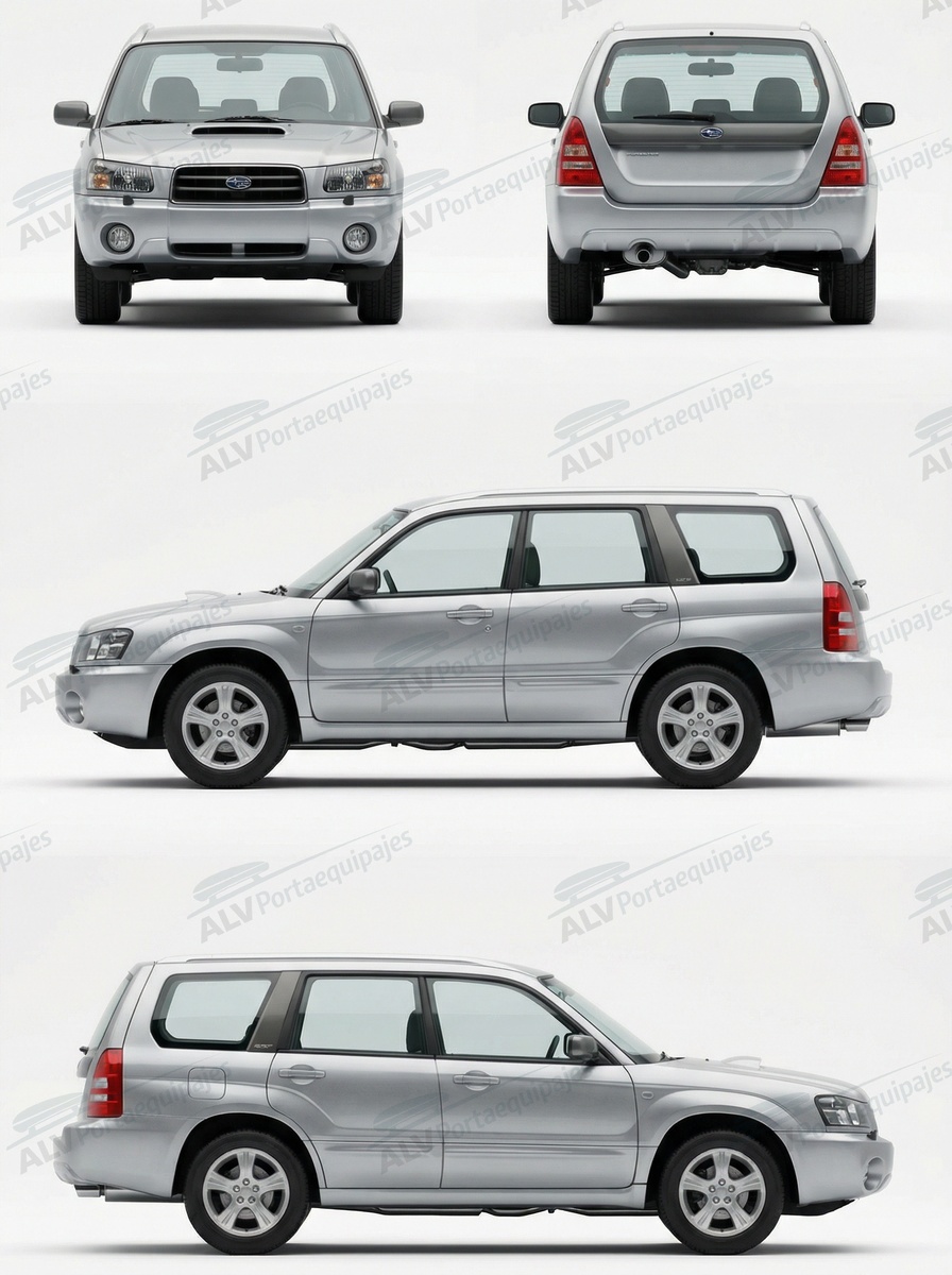 Subaru Forester 5p (II/SG - railing integrado) (2002-->2008)
