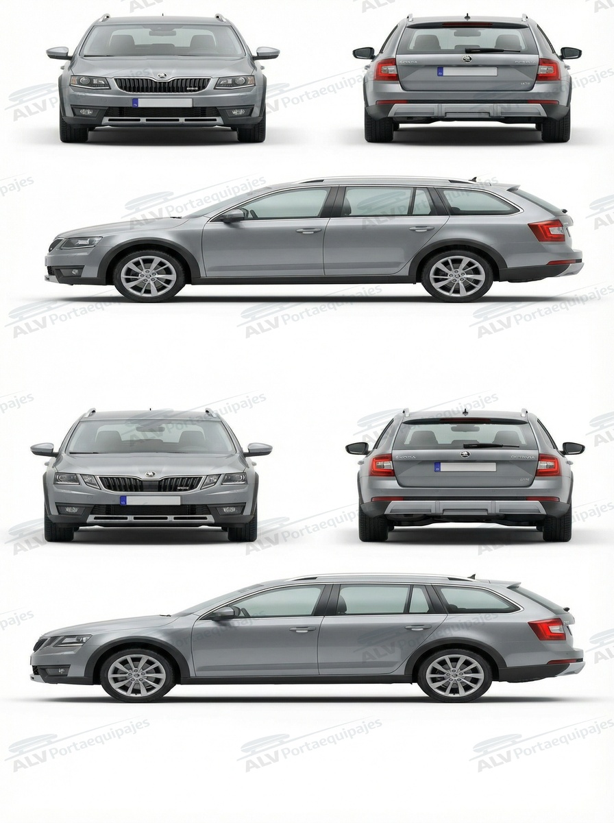 Skoda Octavia Scout (III/5E - railing) (2014-->2020)