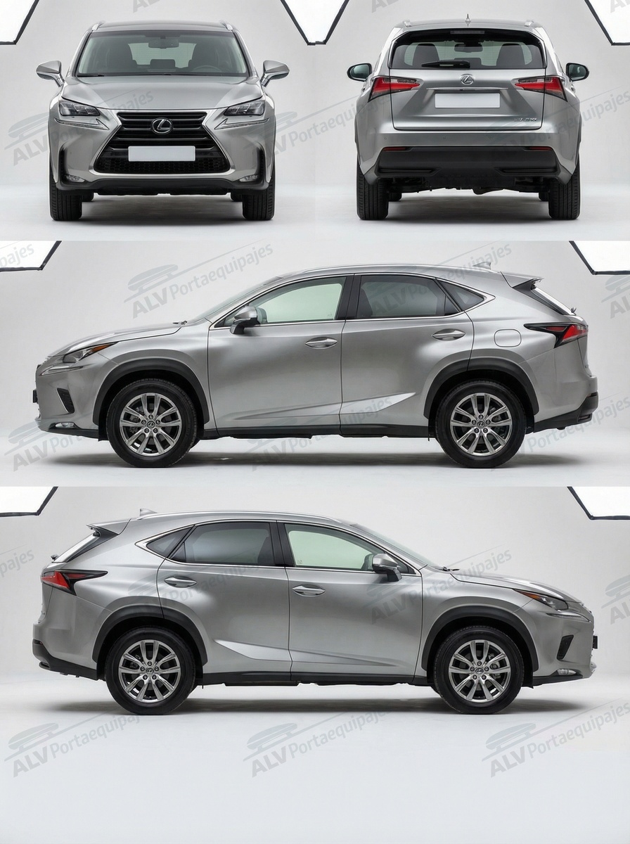 Lexus NX 5p (I/AZ10 - railing integrado) (2015-->2021)