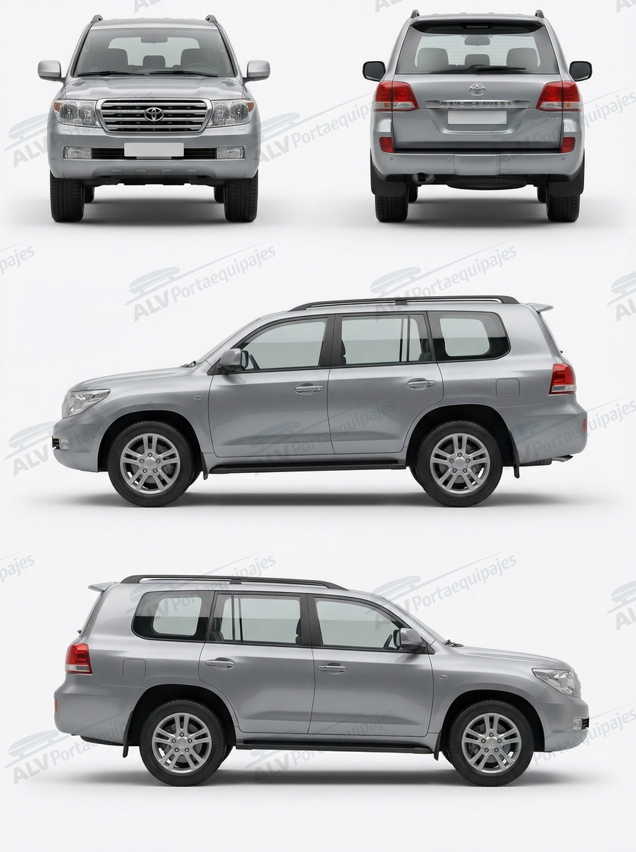 Toyota Land Cruiser 5p (J200 - railing) (2008-->2021)