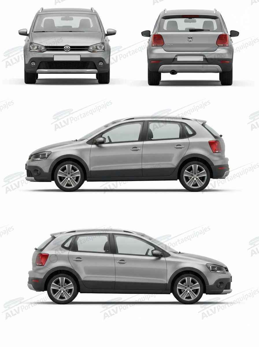 Volkswagen Polo Cross (V - railing) (2010-->2017)