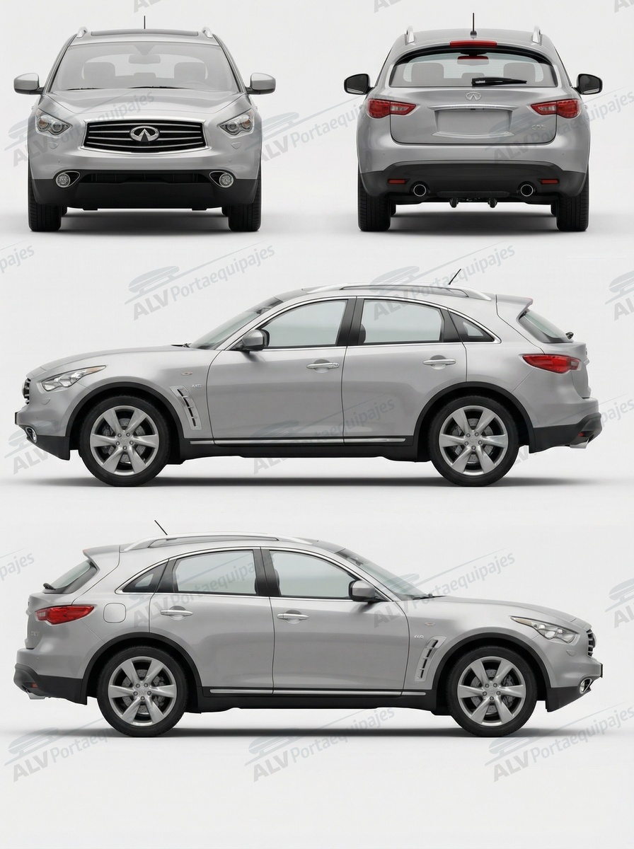Infiniti QX70 5p (II/S51 - railing) (2013-->2017)