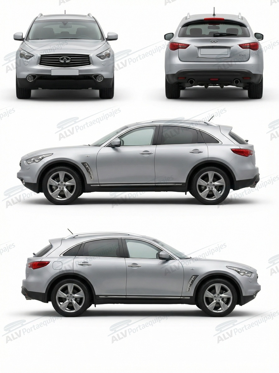 Infiniti FX/FX35 5p (II/S51 - railing) (2008-->2013)