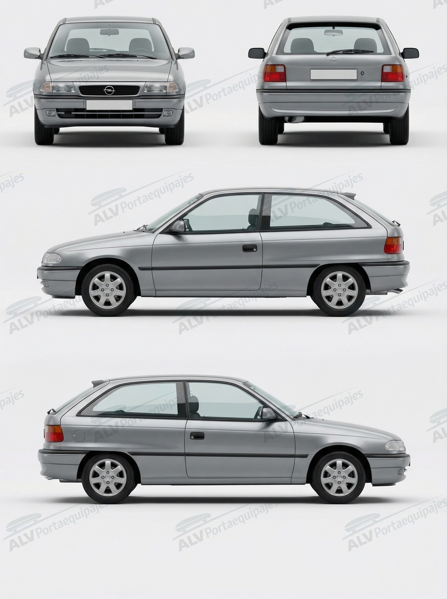 Opel / Vauxhall Astra 3p (F - fixpoint) (1991-->1998)