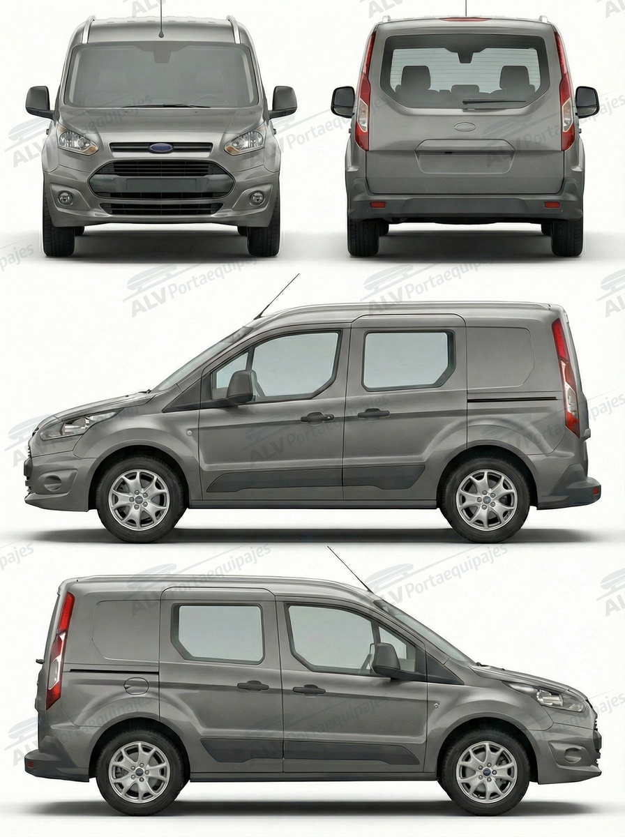 Ford Connect II Tourneo/Transit L1 (railing integrado) (2013-->2022)