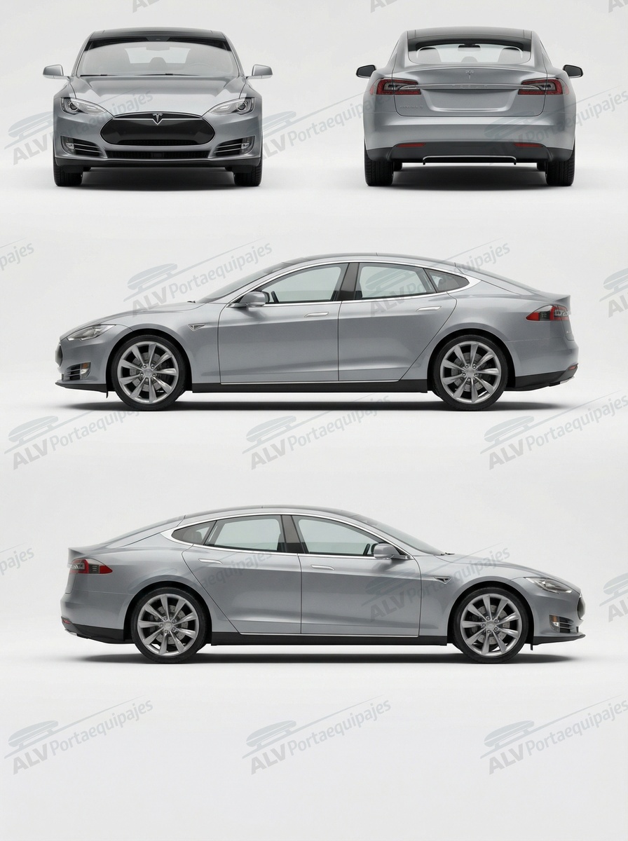 Tesla Model S 5p - hasta junio 2015 (fixpoint con techo de vidrio) (2013-->2015)