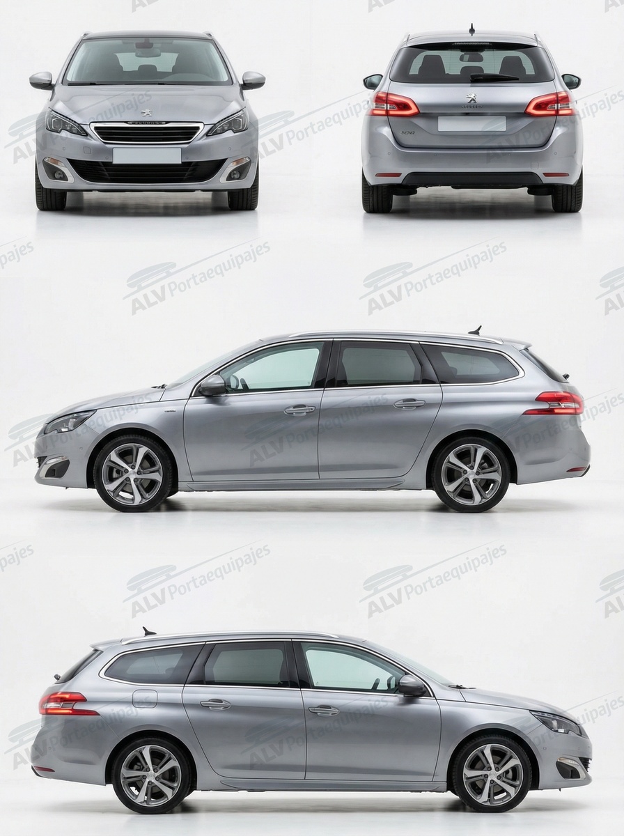 Peugeot 308 SW (II/T9 - railing integrado) (2014-->2021)