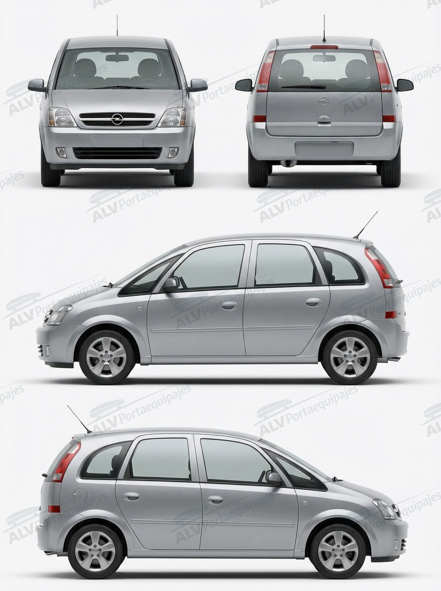 Opel / Vauxhall Meriva 5p MPV (A - fixpoint) (2003-->2006)