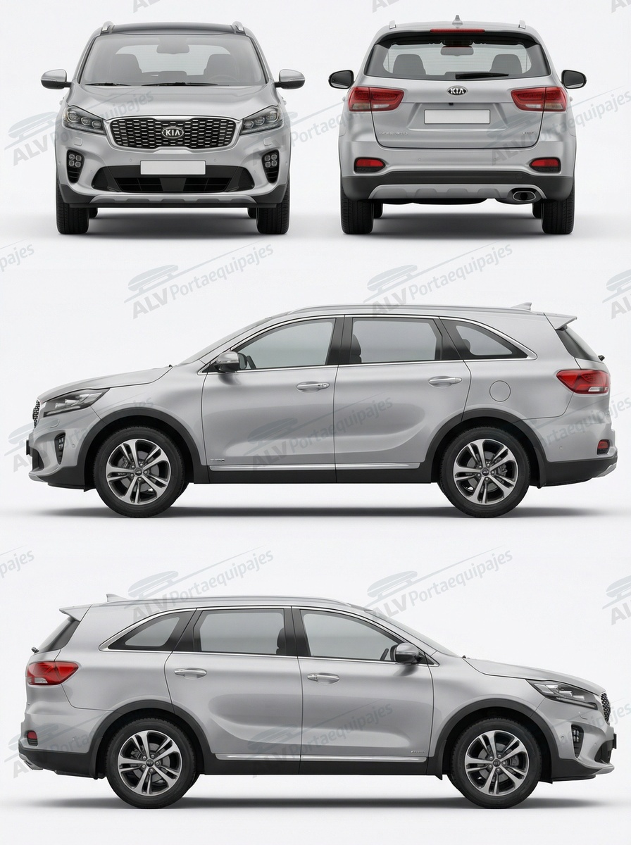 Kia Sorento 5p (III/UM - railing integrado) (2015-->2020)