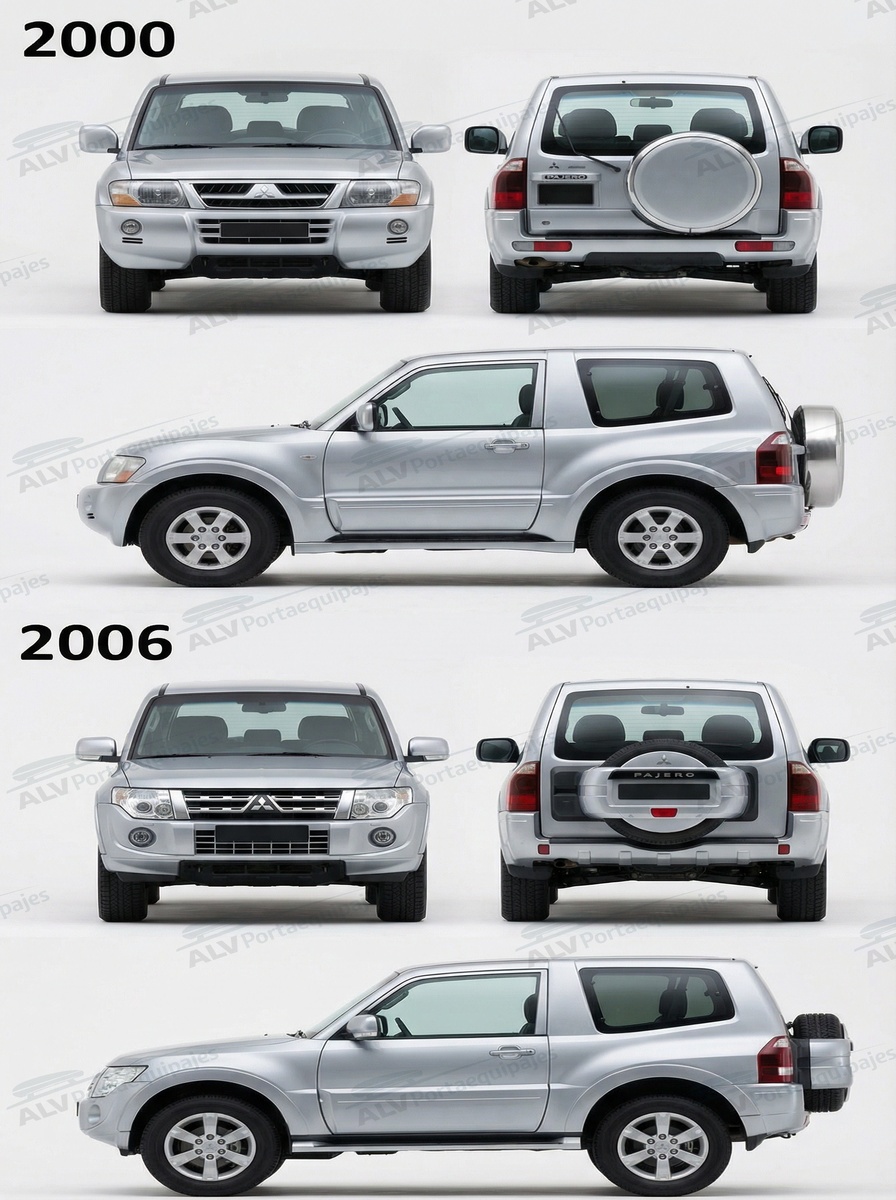 Mitsubishi Pajero 3p (III/V60-IV/V80) (2000-->)