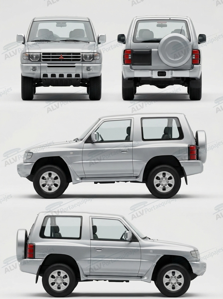 Mitsubishi Pajero 3p (II - techo normal) (1991-->2000)
