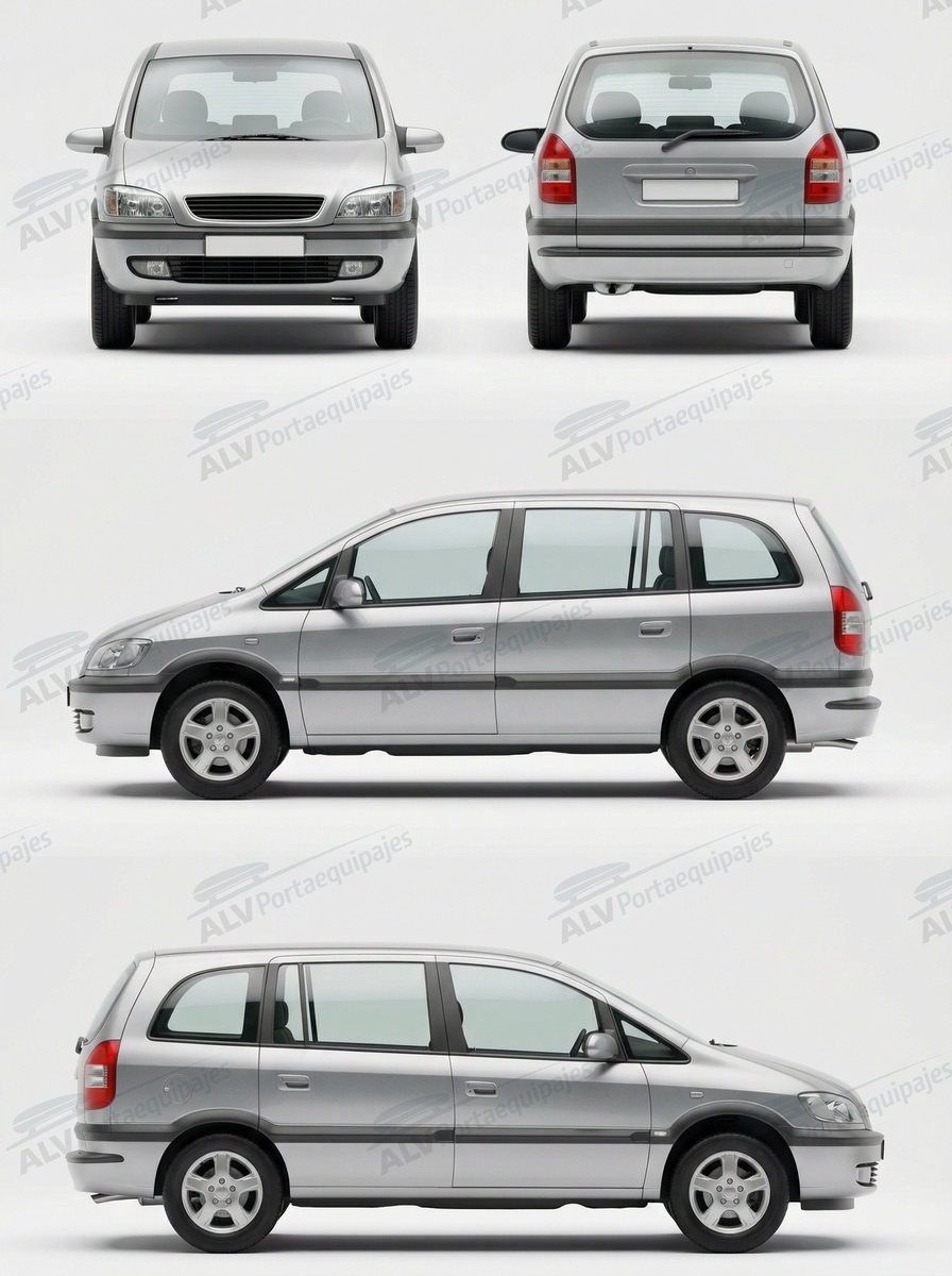 Opel / Vauxhall Zafira 5p MPV (A - fixpoint) (1998-->2005)
