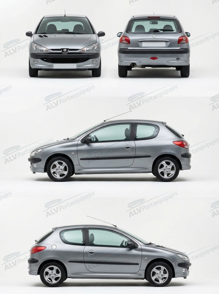 Peugeot 206 3p (techo normal) (1998-->2008)