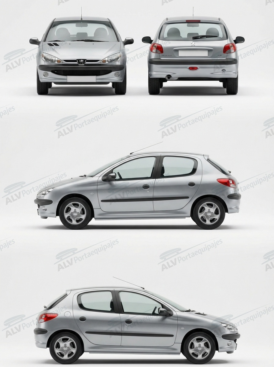 Peugeot 206 5p (techo normal) (1998-->2008)
